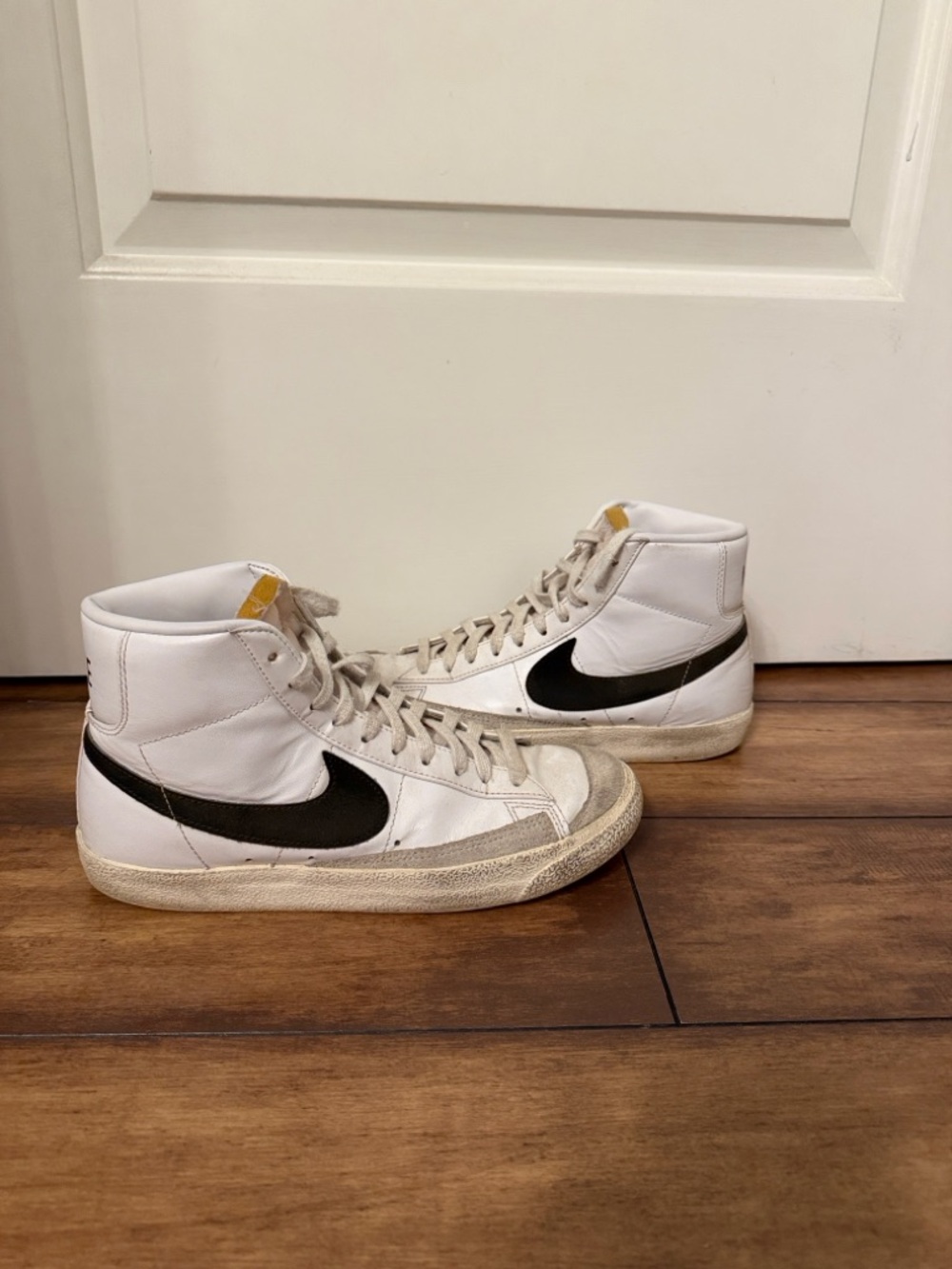 Nike White High-Top Sneakers (Blazers)
